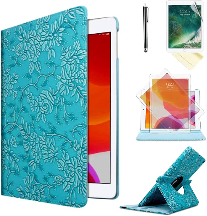 Case for iPad 10th Generation 10.9 Inch 2022 Released Model Number: A2696 A2757 A2777-360 Degree Rotating Protective Stand Cover with Auto Sleep/Wake (Animal)