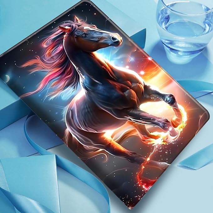 DIGTIALLL Case for Amazon Kindle Fire 7 Inch Tablet (9th/7th/5th Generation 2019/2017/2015 Release) PU Leather Smart Protective Cover with Auto Sleep/WakeBeach Palm Trees