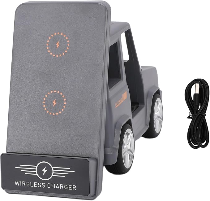 Zopsc Forklift Wireless Charging Station 3 in 1 15W Fast Charger Stand for Smartphone Smartwatch Earbuds