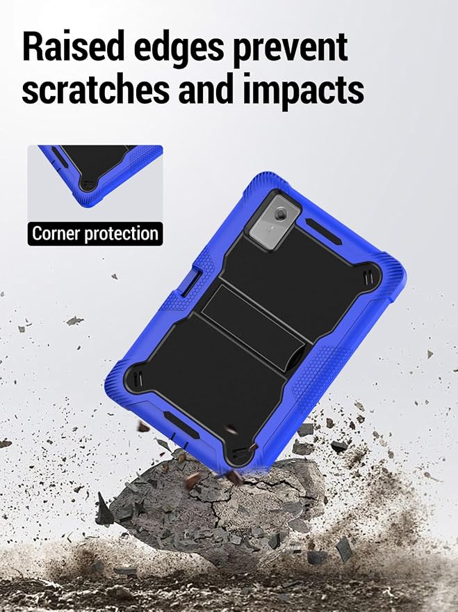 for Lenovo Idea Tab Plus/Tab K12（12.1 Inch） Android Tablet Protective caseShockproof Lightweight Silicone Protective Cover with StandChild-Friendly ProtectionEasy to Clean DesignBlack