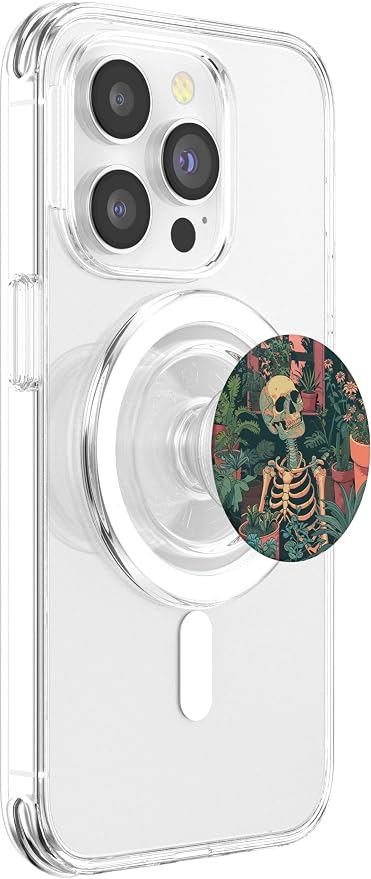 Skeleton Plant Lover Gardening Gardener PopSockets PopGrip for MagSafe