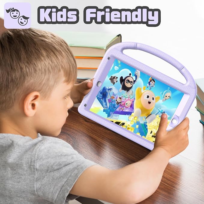 YIHE Shockproof Kids Case for iPad 6th/5th Gen Air 2/1 Pro 9.7 LightBlue | Full-Body Protection Durable Tablet Cover Built-in Screen Protector Stable Stand Lightweight Vibrant Colors