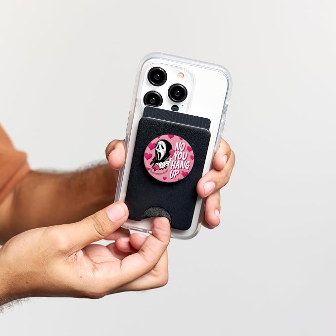 No You Hang Up Ghost Funny Halloween Romance Design PopSockets PopGrip for MagSafe