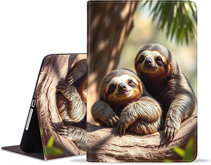 Case for iPad (A16) 11th Generation 11 Inch 2025 iPad 10th Generation 10.9 Inch 2022 Adjustable Stand Auto Wake/Sleep Smart Leather Case African American Black Girl