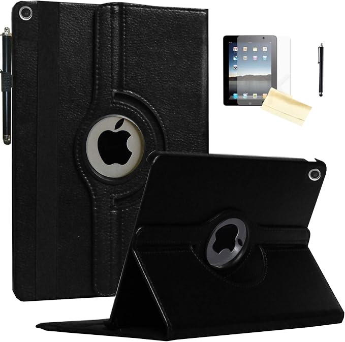 Case for iPad 10.2 inch for iPad 9th 8th 7th Generation Rotating Stand Smart Magnetic Auto Wake Up/Sleep Cover for A2602 A2603 A2604 A2605 MK2L3LL/A MK2P3LL/A MK673LL/A (Black)