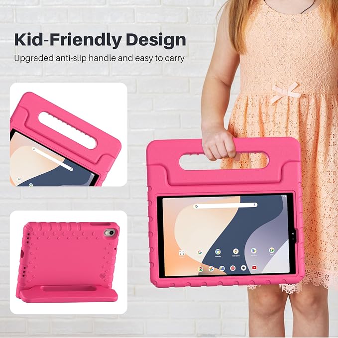 Kids Case for Onn 8 inch Tablet Case Gen 4 2024 (Model:100135923) | Foldable handle highly durable odorless and easy to install suitable for children's learning and play.