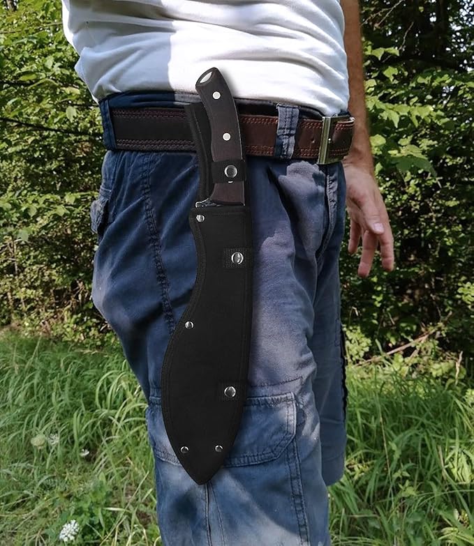 JXE JXO Machete, Full Tang Machete for Cutting Trees Heavy Duty, 3Cr13 Steel with Nylon Sheath for Yard Work, Bushcraft and Outdoor