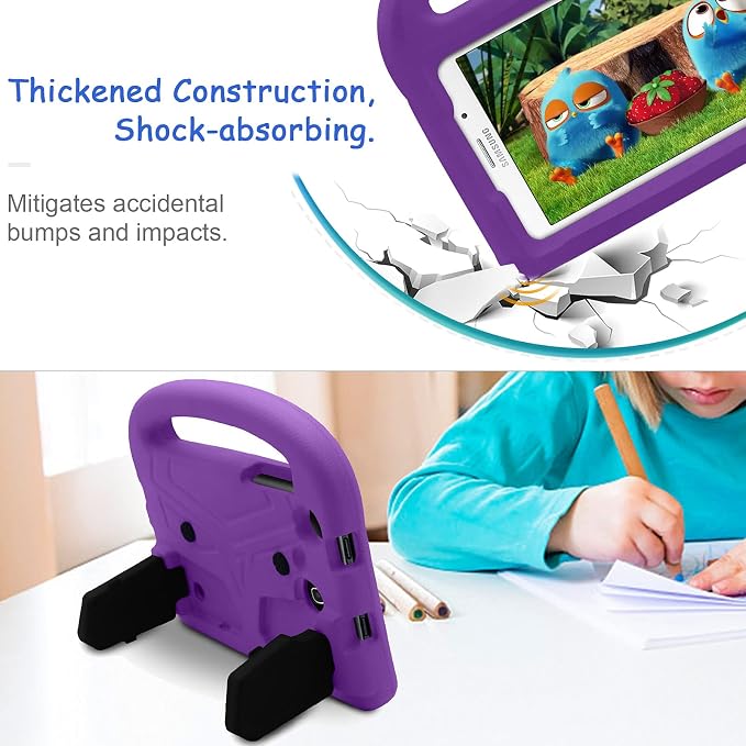 Kids Case for Samsung Galaxy Tab A 8.0 (2019) SM-T290/SM-T295 Techcircle Kid Child Safe Shock Proof EVA Rugged Protective Handle Stand Case for Galaxy Tab A 8.0 SM-T290/SM-T295 Tablet Black
