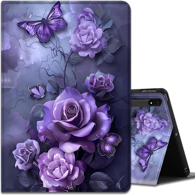 Case for Samsung Galaxy Tab A9 Plus 11 2023 Multi-Viewing Angles with Automatic Sleep/Wake Function for Samsung Galaxy A9+Tablet (SM-X210/X216/X218) American Flag Wolf