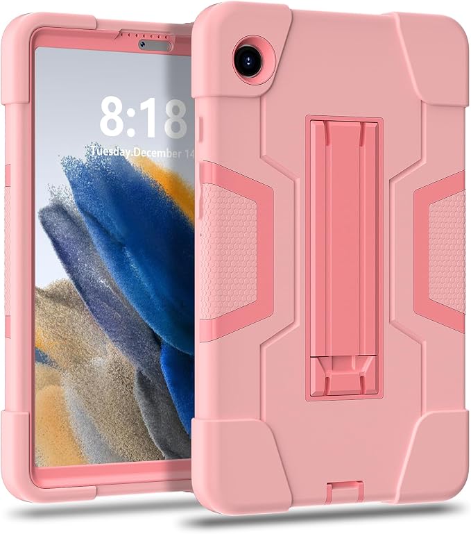 case for Galaxy Tab A9 8.7 2023 Case Hard PC Soft Silicone Kickstand Rugged Heavy Duty High Impact Protective Case for Samsung Galaxy Tab A9 8.7 Inch 2023 SM-X110 SM-X115 Black
