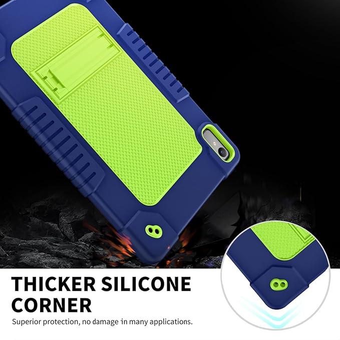 for Lenovo Tab P11 2nd Gen Tablet CaseHeavy Duty Shockproof Built in Kickstand Protective Cover for Lenovo Tab P11 Gen 2 11.5 inch TB350FU/TB350XU (Black)