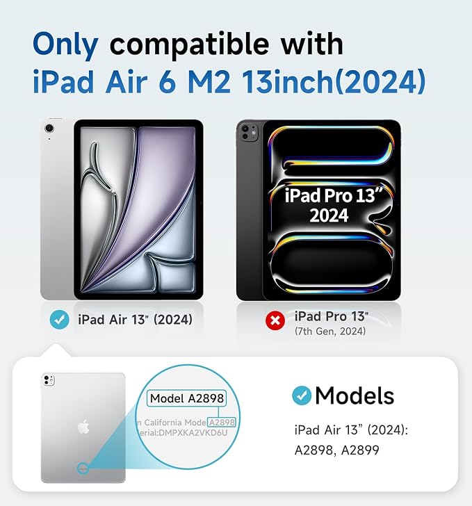 MAGIC JOHN for iPad Air 11 inch Screen Protector M2 [6th 2024] Tempered Glass Auto Dust-Elimination Bubble Free HD Clear Easy InstallationHigh Sensitivity