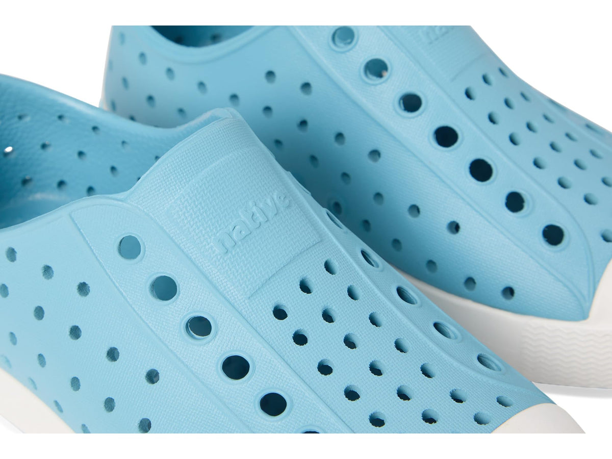 Native Shoes Unisex-Kids Jefferson Sneakers, Flux Blue/Shell White, 9 Toddler
