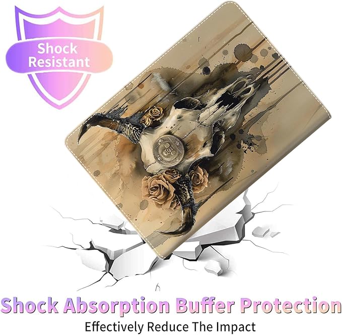 Case for iPad 10th Generation (2022 Release) 10.9 Inch Durable Shockproof Protective Cover for New iPad 10th gen 10.9 2022 Elephant Sunflower