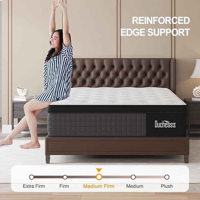 Twin Mattress, 14 Inch Hybrid Mattresses Eurotop with Gel Memory Foam,Motion Isolation Individually Wrapped Pocket Coils Breathable Comfort Soft Pressure Relief 100 Night Trial