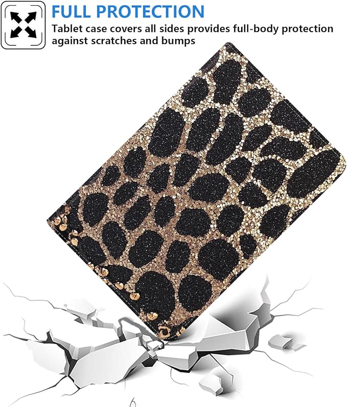 Case for iPad 6th/5th Generation (2018 2017 Model 9.7 Inch) iPad Air 2/Air 1 (9.7 Inch) Slim PU Leather Stand Folio Cover with Auto Wake Sleep African Woman Wolf