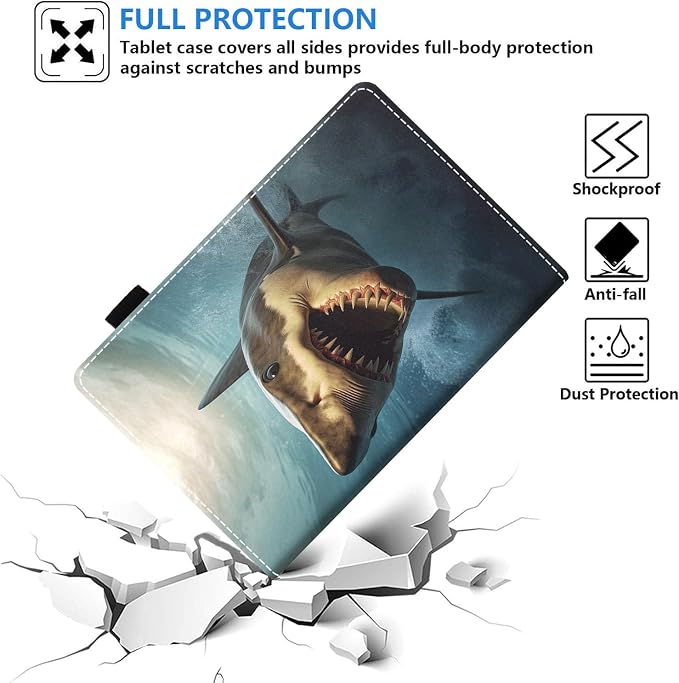 Case for Amazon Fire HD 8/HD 8 Plus Tablet (8 12th/10th Generation 2024/2022/2020 Release) Slim PU Leather Stand Folio Cover with Auto Wake Sleep African Woman Wolf