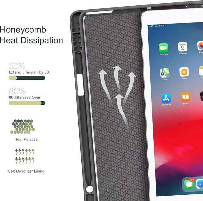 Compatible for Apple iPad Pro 11 Inch 2022/2021/2020/2018 Model (4th/3rd/2nd/1st Generation) with Pencil HolderAdjustable Folio Protective Tablet CoverCamouflage Deer