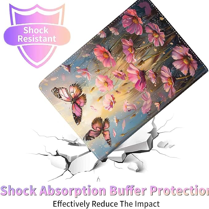 Case for New iPad (A16) 11th Generation 11 Inch 2025for iPad 10th Generation 2022 10.9 Inch Multi-Angle Stand Smart Cover Shockproof with Auto Wake/Sleep ，Starry Sky