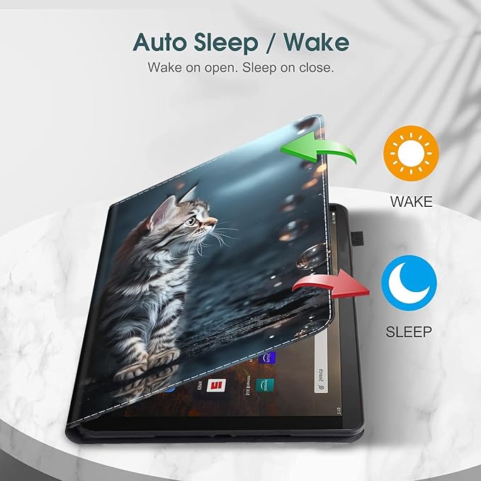 Case for Amazon Fire Max 11 Tablet (13th Generation 2023 Release) Multi-Angle Smart Stand Cover Auto Sleep/Wake for Fire 11 Max Tablet，Wolf