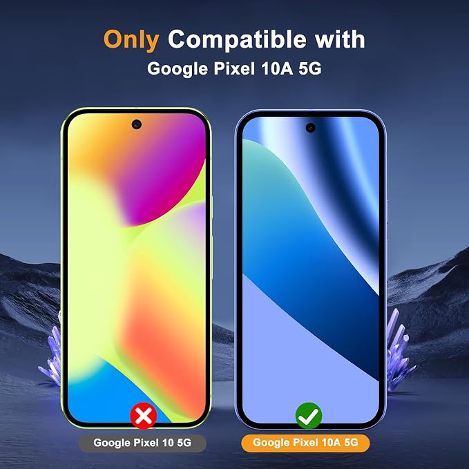 Privacy Screen Protector for Google Pixel 10 Lens Protector | [2+2] 9H Hardness Tempered Glass Protective Film + Camera Lens Protector [Full Coverage] [Anti-Spy] [Scratch-Resistant]
