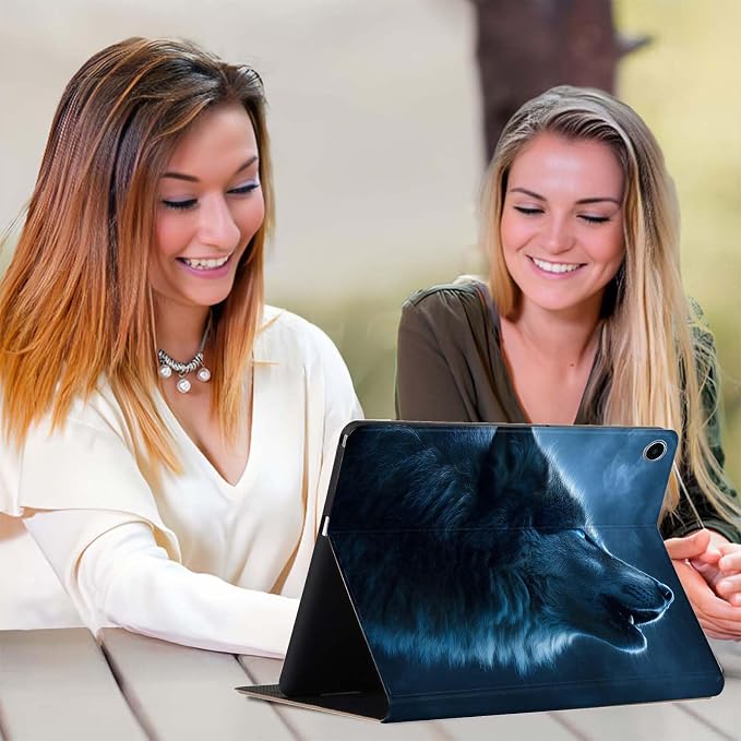 Case for iPad 9th/8th/7th Generation (2021/2020/2019) 10.2-inchSlim PU Leather Cover Adjustable Stand Auto Wake/SleepAurora Over Mountains
