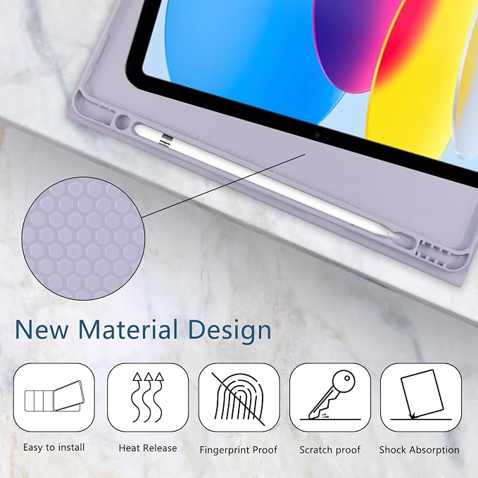 for iPad 9th Generation 10.2 Inch 2021/2020/2019 Case Initial Chenille Letter Suture Personalized for iPad 9th/8th/7th Generation Case with Auto Sleep/Wake Pencil Holder (Black A)