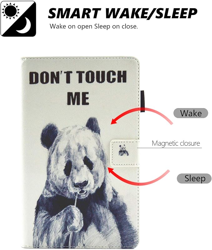 Case for Kindle Fire 7 TabletDteck Full Protective Flip Adjustable Stand Auto Wake/Sleep Smart Cover with Pencil Holder for Kindle Fire 7 Tablet 9th/7th/5th Generation 2019/2017/2015 ReleaseKing Dog