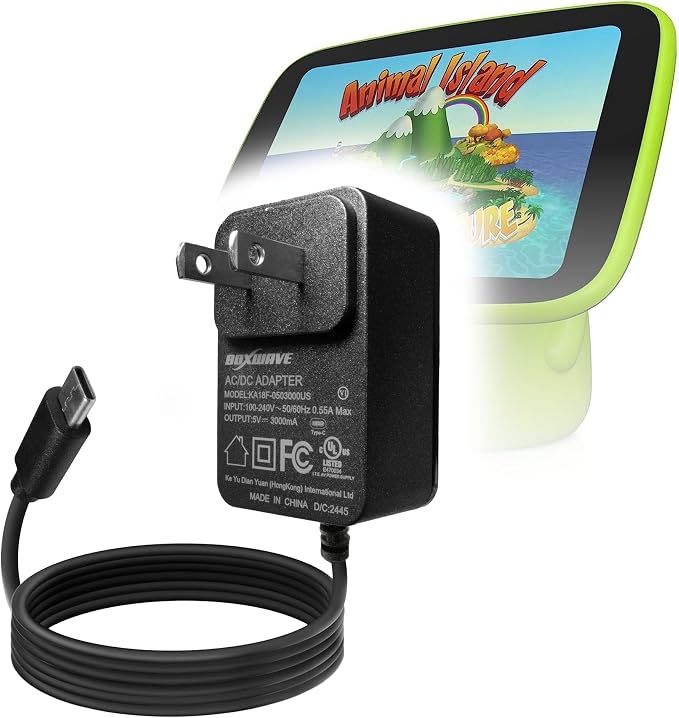 BoxWave Charger Compatible with ALILA Sit &amp Play Plus - Wall Charger Direct (15W) Rapid Charge Your Device with Built-in 3ft Cable