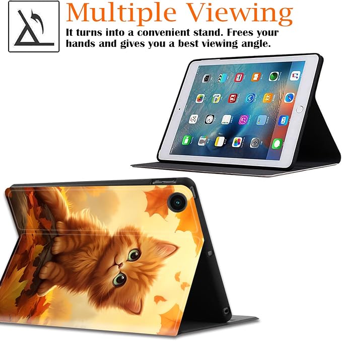 Case for Samsung Galaxy Tab A9 Plus 11 2023 Multi-Viewing Angles with Automatic Sleep/Wake Function for Samsung Galaxy A9+Tablet (SM-X210/X216/X218) American Flag Wolf