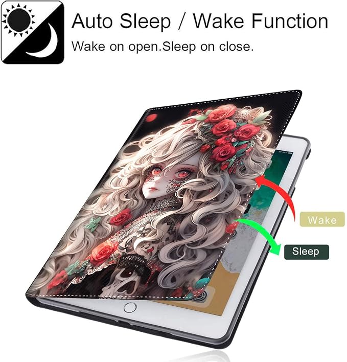 Case for iPad Pro 11 Inch 2022/2021/2020 (4th/3rd/2nd Gen) for iPad Air 5th / 4th Generation 10.9 Inch (2022/2020) Durable Shockproof Protective Cover，Black Woman Queen Afro Design