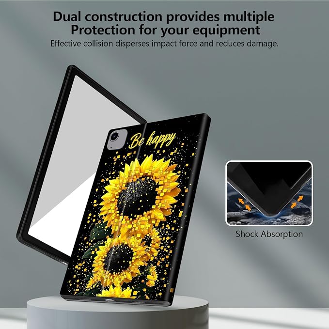 for iPad Air 13 Inch Case (M3/M2-2025/2024 Release) Slim iPad 13 Protective Case with Stand Hard Back Shell for iPad Air 13 Auto Wake/Sleep 1776 American Flag with Bullets