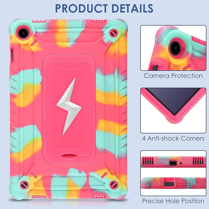 DETUOSI Case for Samsung Galaxy Tab A9+/A9 Plus Case 11 inch 2024/2023 (SM-X210/X216/X218) Heavy Duty Protection Shockproof Rugged Case for Galaxy Tab A9 Plus with Stand and Shoulder Strap