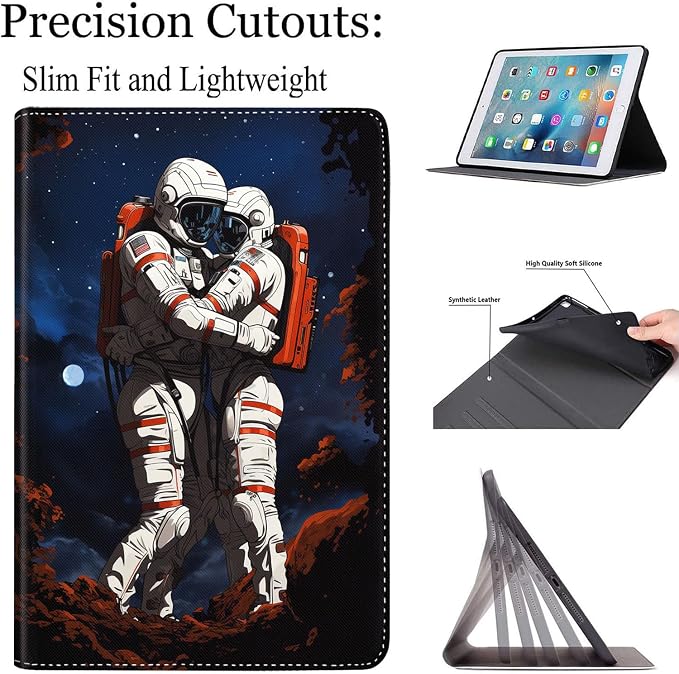 Case for New iPad (A16) 11th Generation 11 Inch 2025for iPad 10th Generation 2022 10.9 Inch Multi-Angle Stand Smart Cover Shockproof with Auto Wake/Sleep Baby Dragon