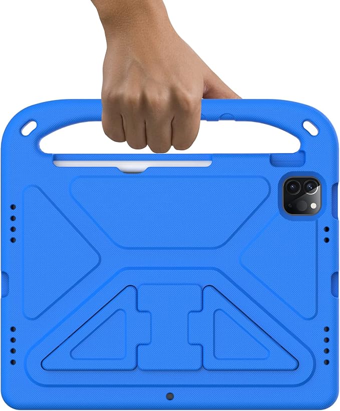 Dteck Kids Case for iPad 10.2 - Shockproof Rugged EVA Handle Stand Child Proof Case for iPad 9/8/7 Generation Black