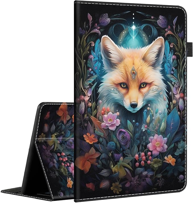 Case for All-New Amazon Fire HD 10 and 10 Plus Tablet (13th/11th Generation 2023/2021 Release) 10.1 - Slim Fit Standing Cover with Auto Sleep/Wake，Wolf