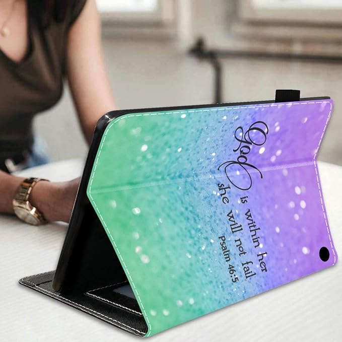 Case for Amazon Kindle Fire HD 10 &amp Fire HD 10 Plus Tablet (11th Generation 2021 Release) Premium PU Leather Stand Cover with Smart Auto Wake American Flag Deer