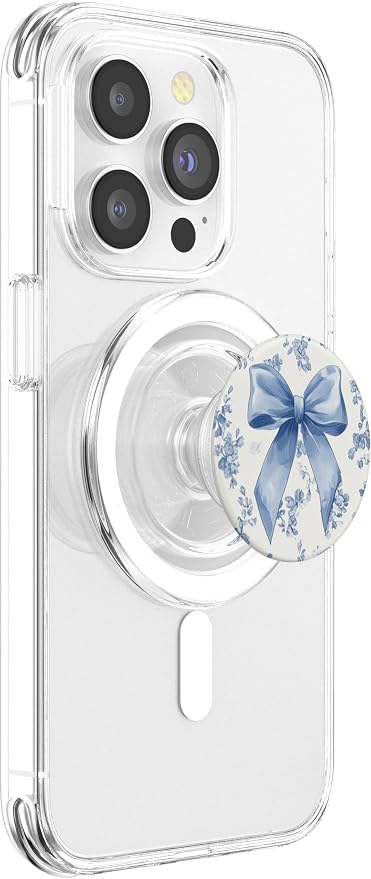 &amp Flower Toile Girly PopSockets PopGrip for MagSafe