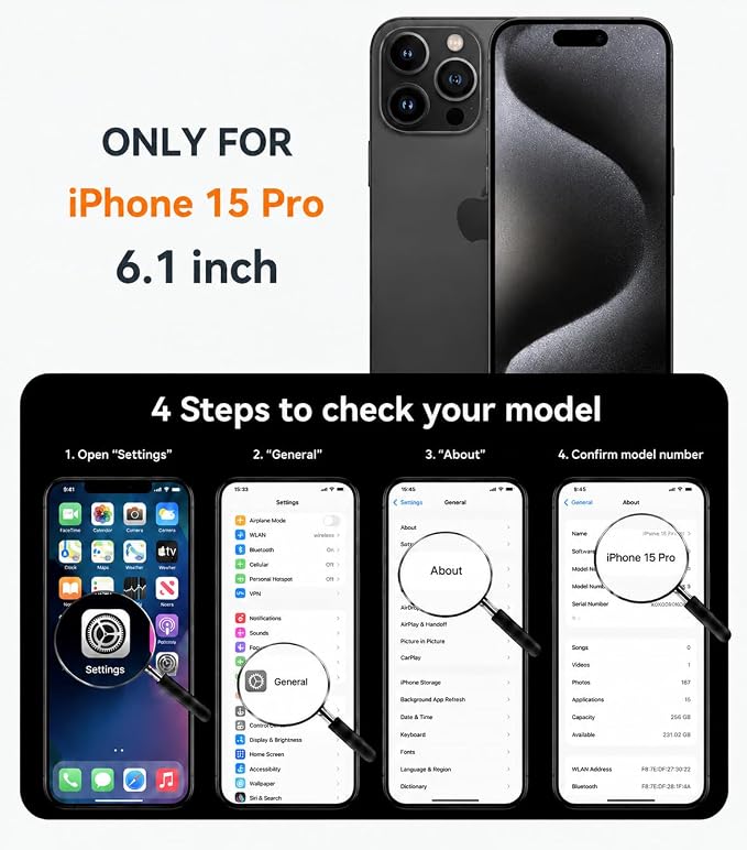 Magnetic Design for iPhone 16 CaseCompatible with MagSafe[Military Grade Drop Protection] Camera Lens Protector Cover Logo View Dust-Proof Matte Shockproof Protective CoverNavy Blue