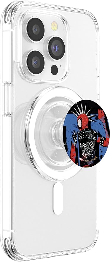 Marvel Spider-Man: Across The Spider-Verse Spider-Punk Back PopSockets Adhesive PopGrip