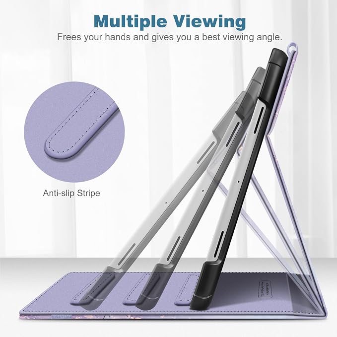 Fintie Case for Google Pixel Tablet 11 inch 2023 Multi-Angle Viewing | Protective Stand Cover with Pocket &amp Pencil Holder Compatible with Charging Speaker Dock Blossom