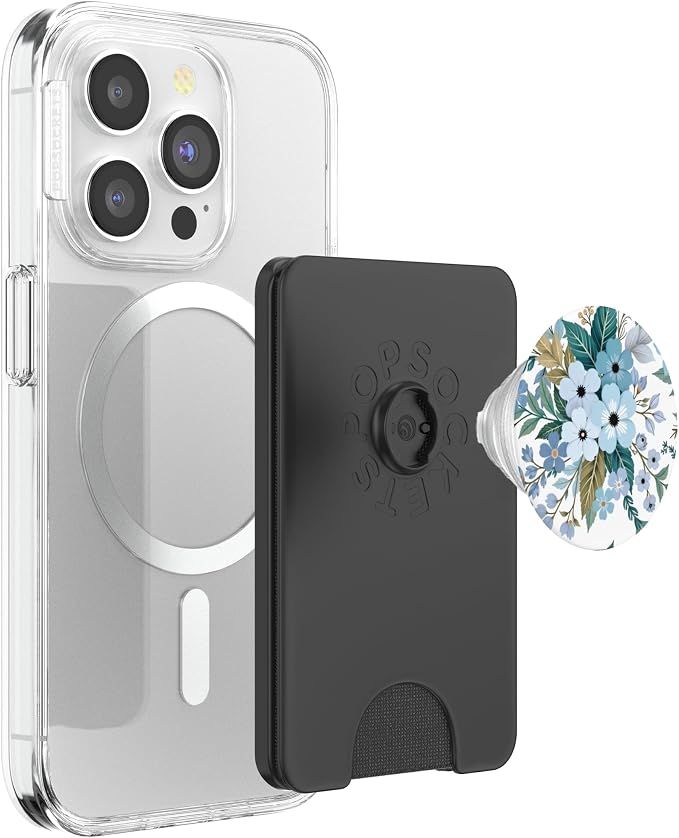 Garden Party Blue PopSockets PopWallet for MagSafe