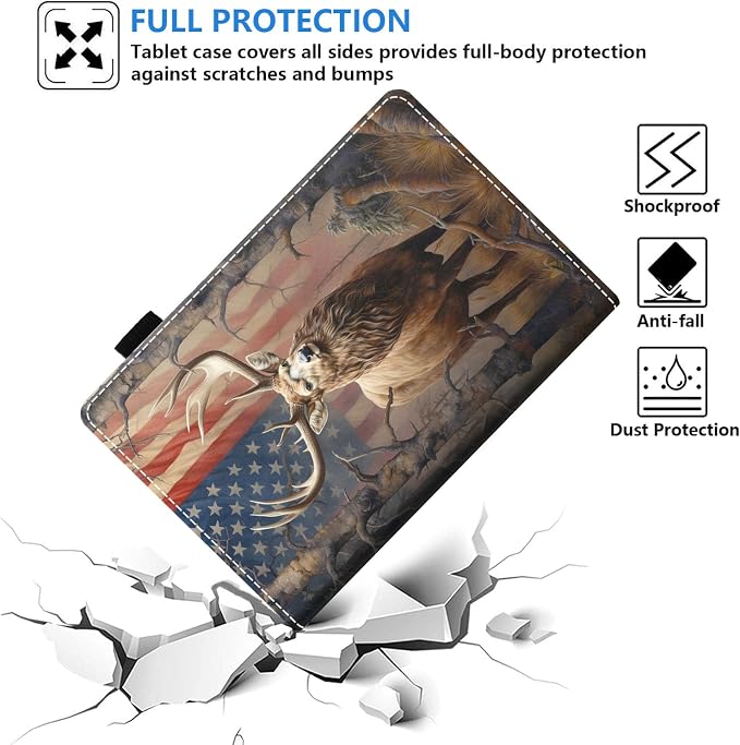 Case for Amazon Kindle Fire HD 10 Tablet (10.1 inch 9th/7th Generation 2019/2017 Release) Slim PU Leather Stand Folio Cover with Auto Wake Sleep Abstract Paint Butterfly
