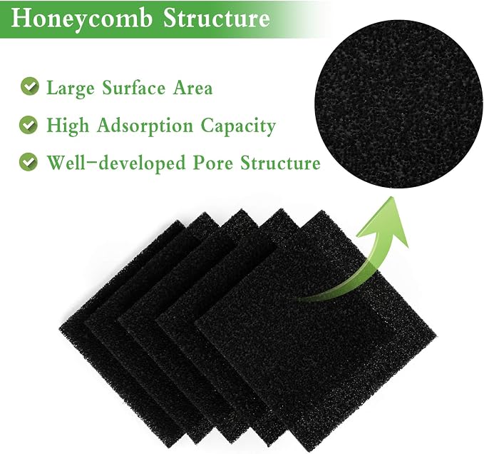 10 Pack Smoke Fume Absorber Filter, Activated Carbon Solder Fume Extractor