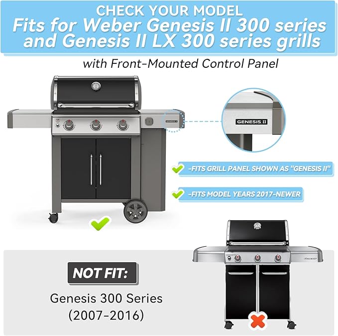 17" Flavorizer Bars for Weber Genesis II Grill Parts GS4 Genesis II/II LX 300 Series Genesis II E-310 E-315 E-335 LX E-340 Heat Plates Replacements for 66795 Stainless Steel Flavor Bars, 5 Pack