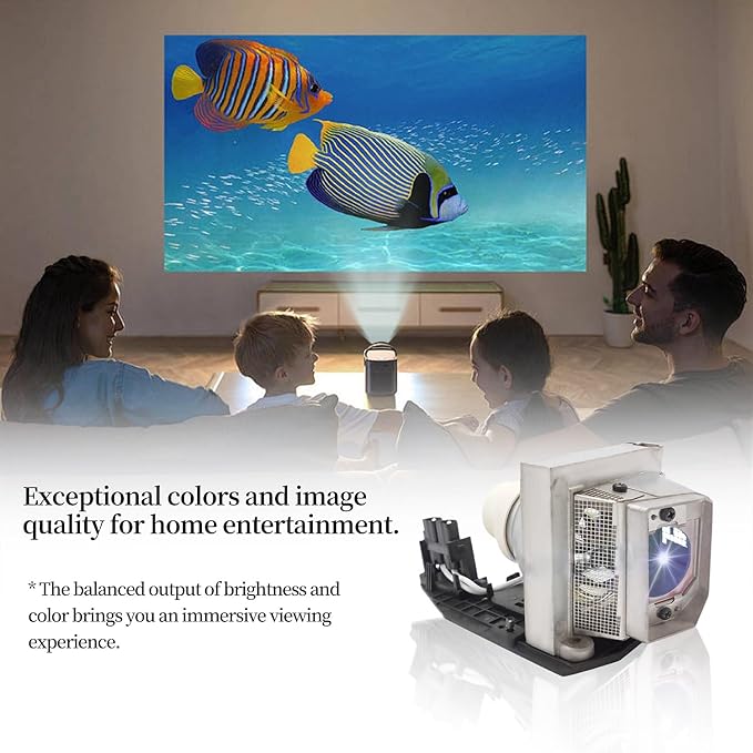 SORNEICDR 725-10229/330-6581 / KFV6M A+ Quality Replacement Projector Lamp Bulb Compatible with DELL 1510X 1610X 1610HD Projectors, with Housing