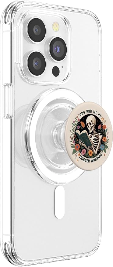 You Had Me At Trigger Warning Dark Romance Smutt Book Reader PopSockets PopGrip for MagSafe