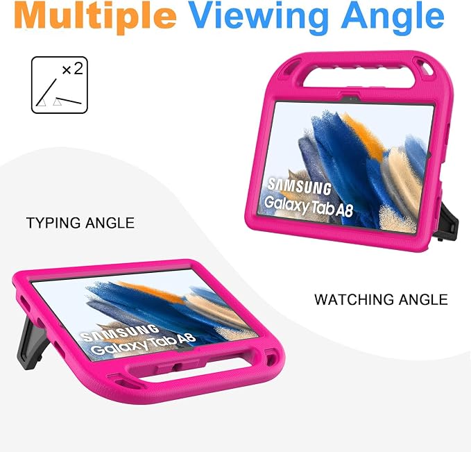BMOUO Kids Case for Samsung Galaxy Tab A8 10.5 Inch 2022 (SM-X200/X205/X207) - with Screen Protector Shockproof Galaxy Tab A8 10.5 Tablet Case Blue