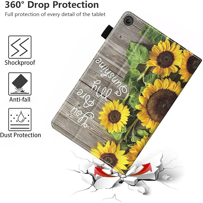 Case for Amazon Fire HD 10 Tablet (9th/7th Gen 2019/2017 Release) Premium PU Leather Cover with Auto Sleep Wake Feature Folio Case for Fire 10.1 Tablet Bible Verse Jeremiah 29:11