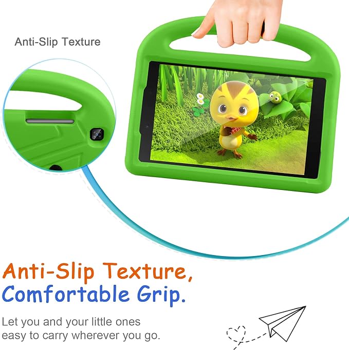 Kids Case for Samsung Galaxy Tab A 8.0 (2019) SM-T290/SM-T295 Techcircle Kid Child Safe Shock Proof EVA Rugged Protective Handle Stand Case for Galaxy Tab A 8.0 SM-T290/SM-T295 Tablet Black